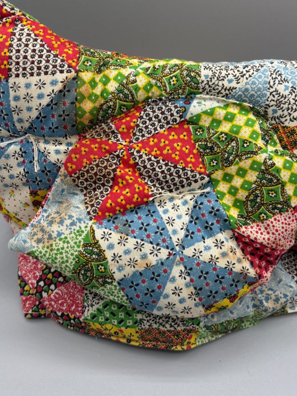 Vintage Overly-Raker Quilted Chicken Tea Cozy Patchwork Hen Teapot Cover Country - Picture 11 of 13